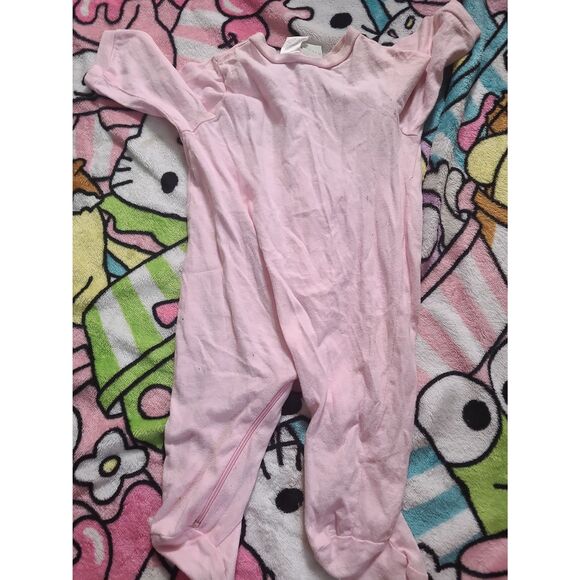 Circo Baby 0-3M 100% Cotton Sleeper Mushroom Flower Fairy Pastel Hot Pink Onesie - Picture 8 of 8